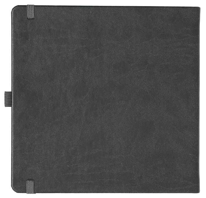 Notizbuch Style Square im Format 17,5x17,5cm, Inhalt blanco, Einband Slinky in der Farbe Dark Grey