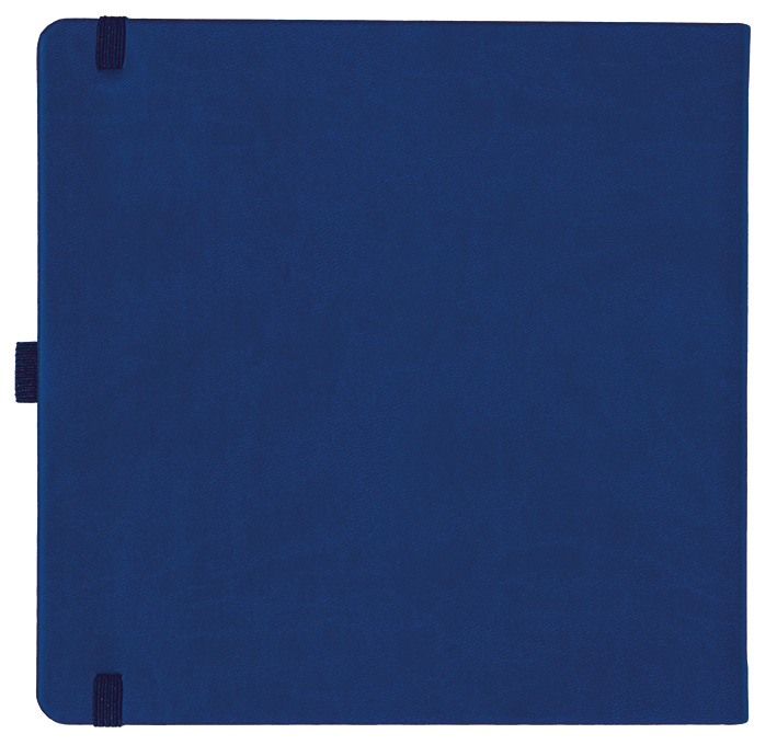 Notizbuch Style Square im Format 17,5x17,5cm, Inhalt kariert, Einband Slinky in der Farbe Ultramarine