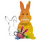 Backförmchen mit Rezeptblock - Hase