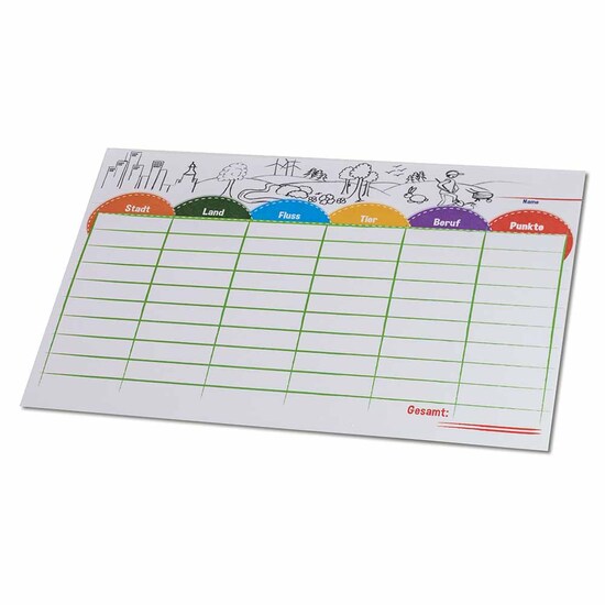 Stadt-Land-Fluss - Set - individuell - Digitaldruck 4/0-c