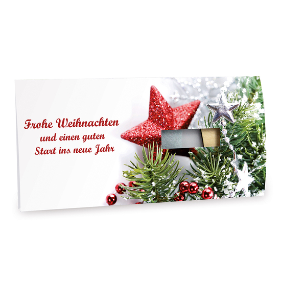 Steckfiguren-Karte Filz - Schlitten 4/0-c