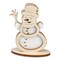 Steckfiguren-Karte Filz Premium - Schneemann Premium 4/0-c