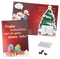 Weihnachtsbaumkarte mit Samen