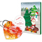 Backförmchen mit Rezeptblock Weihnachtsherz - in weihnachtlicher Mappe (neutral)