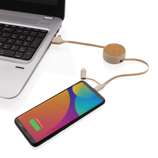 Kork und Weizen 6-in-1 Ladekabel