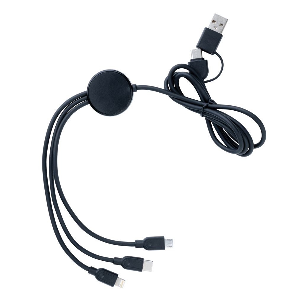 6-in-1 Kabel aus RCS recyceltem TPE und recyceltem Plastik