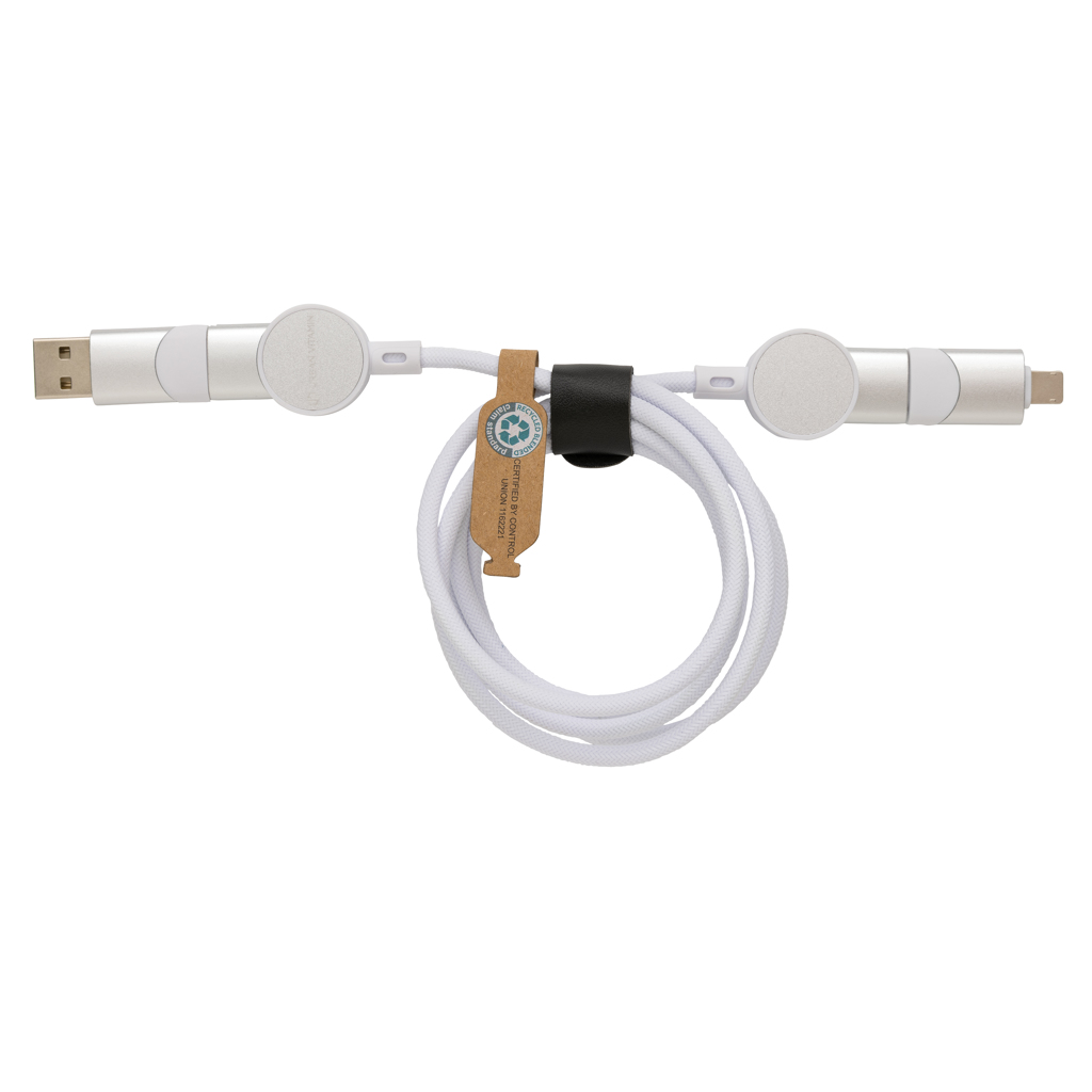 Oakland RCS rKunststoff 1,2m 6-in-1 Fast-Charging 45W Kabel