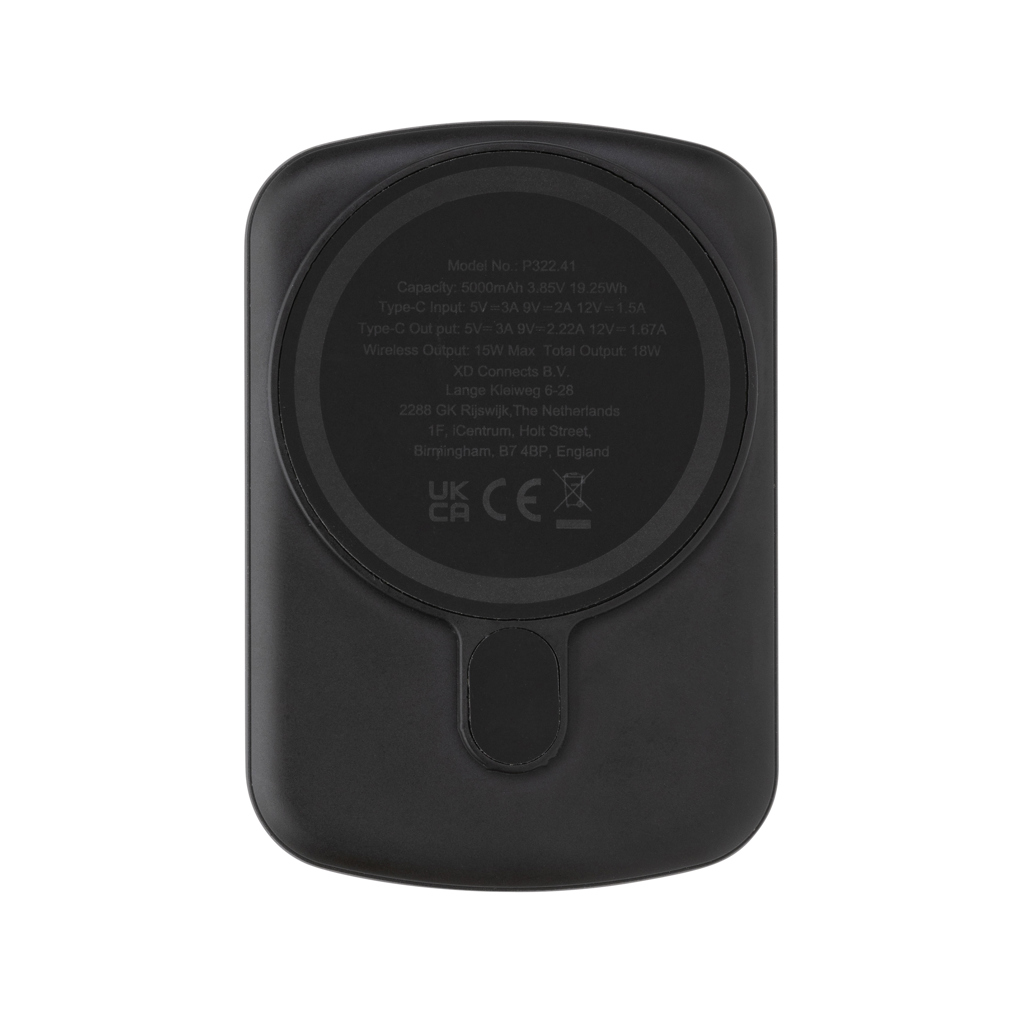 MagBoost 5.000mAh magnetische Powerbank aus RCS rec. Plastik