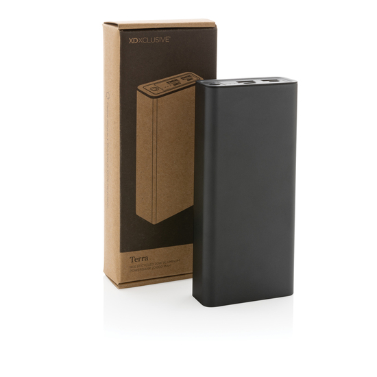 Terra 20.000mAh 20W Powerbank aus RCS recyceltem Aluminium