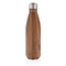 Vakuumisolierte Stainless Steel Flasche mit Holzoptik