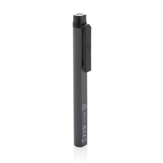 Gear X USB aufladbare Stiftleuchte aus RCS recyc. Kunststoff