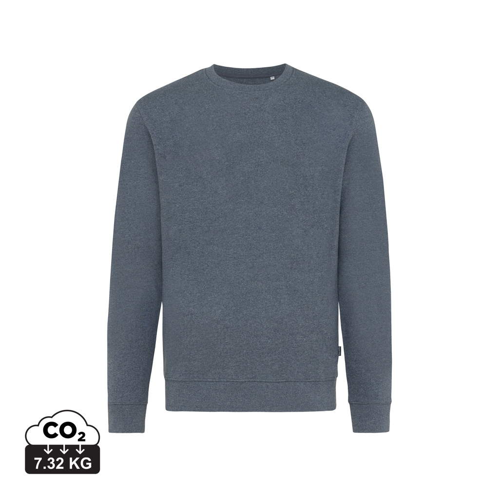 IQONIQ Denali ungefärbt. Rundhals-Sweater aus recycelter BW