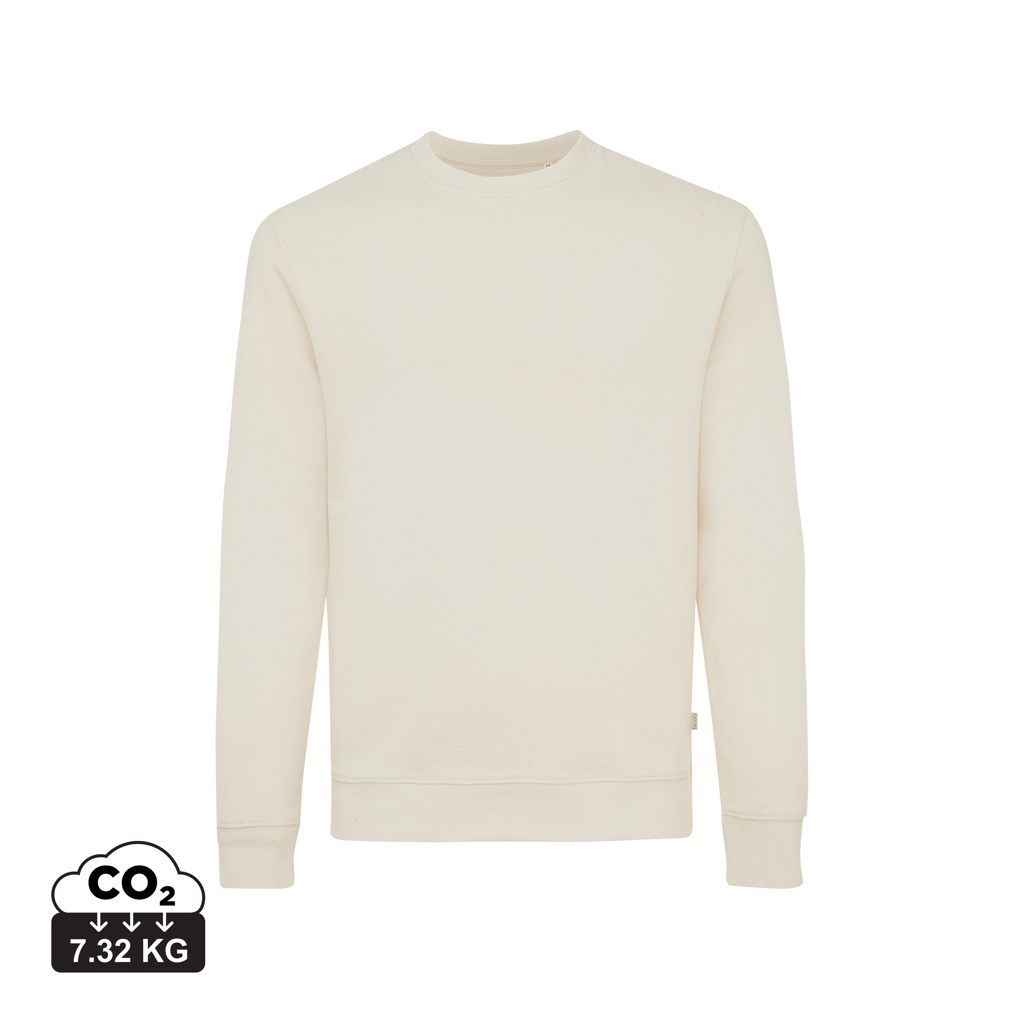 IQONIQ Denali ungefärbt. Rundhals-Sweater aus recycelter BW