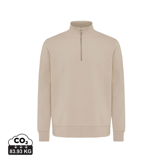 IQONIQ Elgon Quarter-Zip-Sweater aus rec. Baumwolle