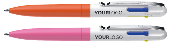 Vierfarb-Kugelschreiber Take 4 Neon Promo