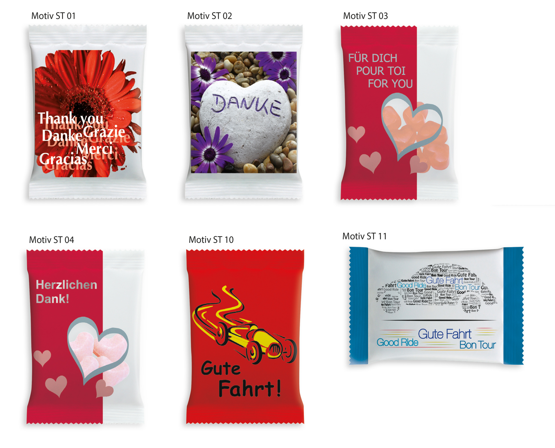 HARIBO Werbetüte Standardmotiv, Inhalt: HARIBO Autos