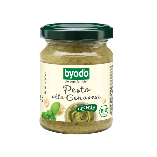 BIO Pesto im Werbekarton, Inhalt: Bio Pesto Rosso, vegan ca. 125 g