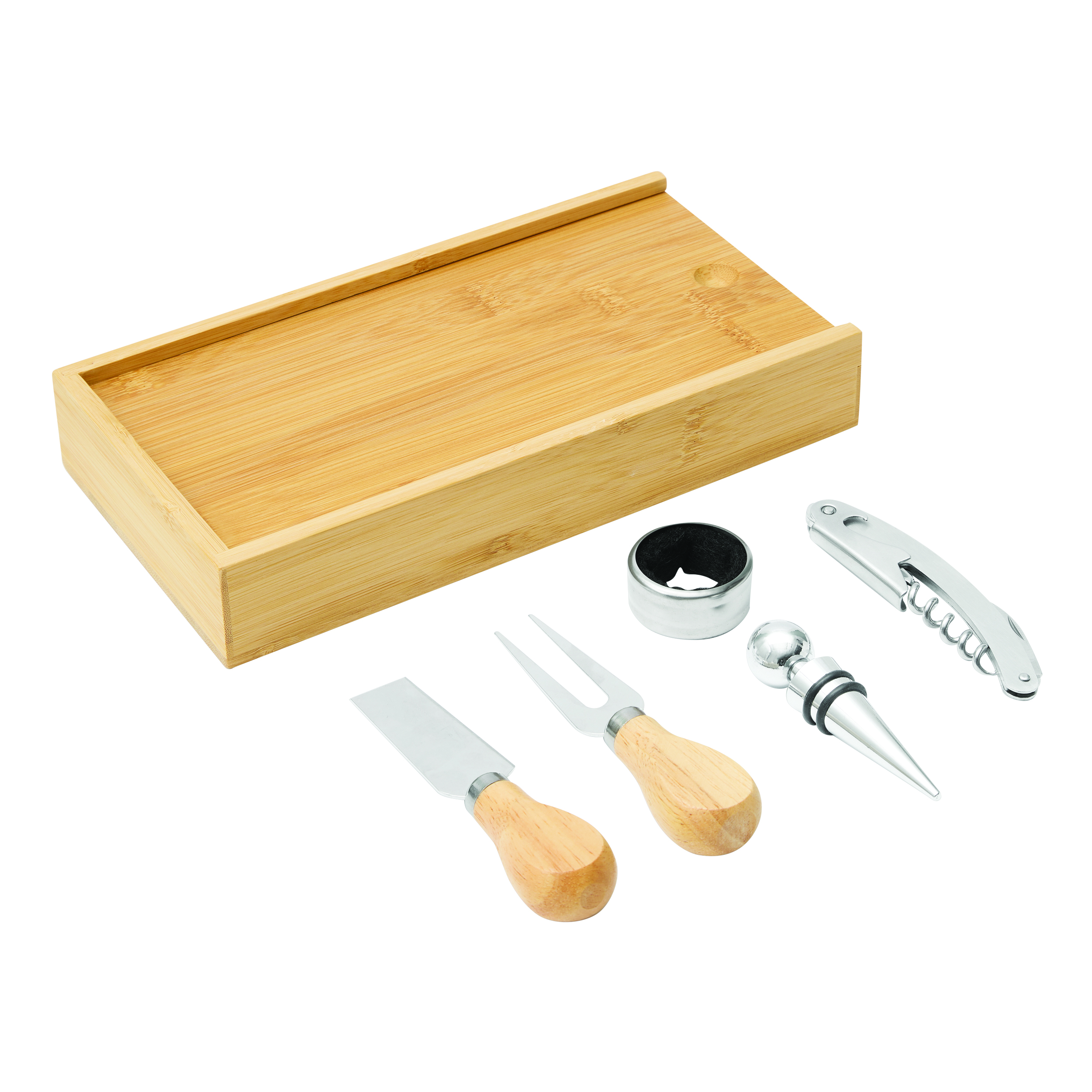 Wein- und Käseset BAMBOO WINE