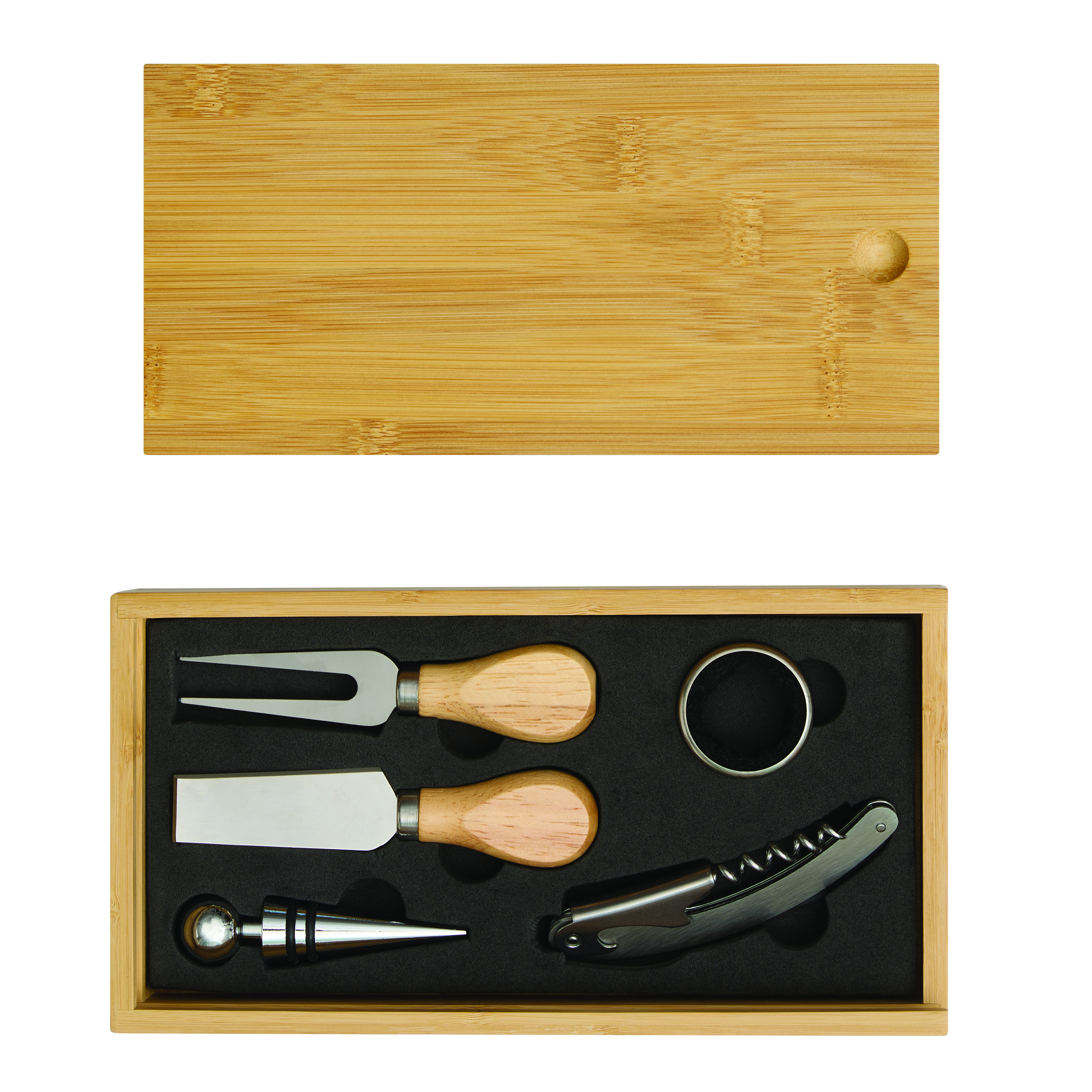 Wein- und Käseset BAMBOO WINE