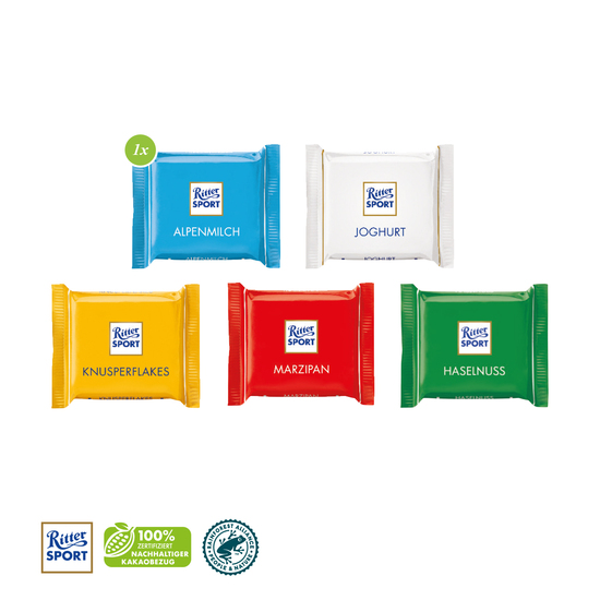 Ritter SPORT Mini mit Werbebanderole, EXPRESS