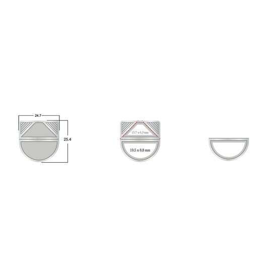 ROMINOX® Corner Snap Silber