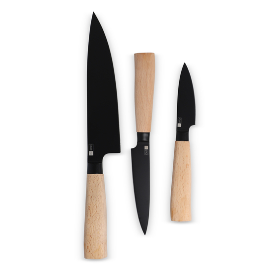 InSideOut 3 Stück Essential Messer Set Ravn