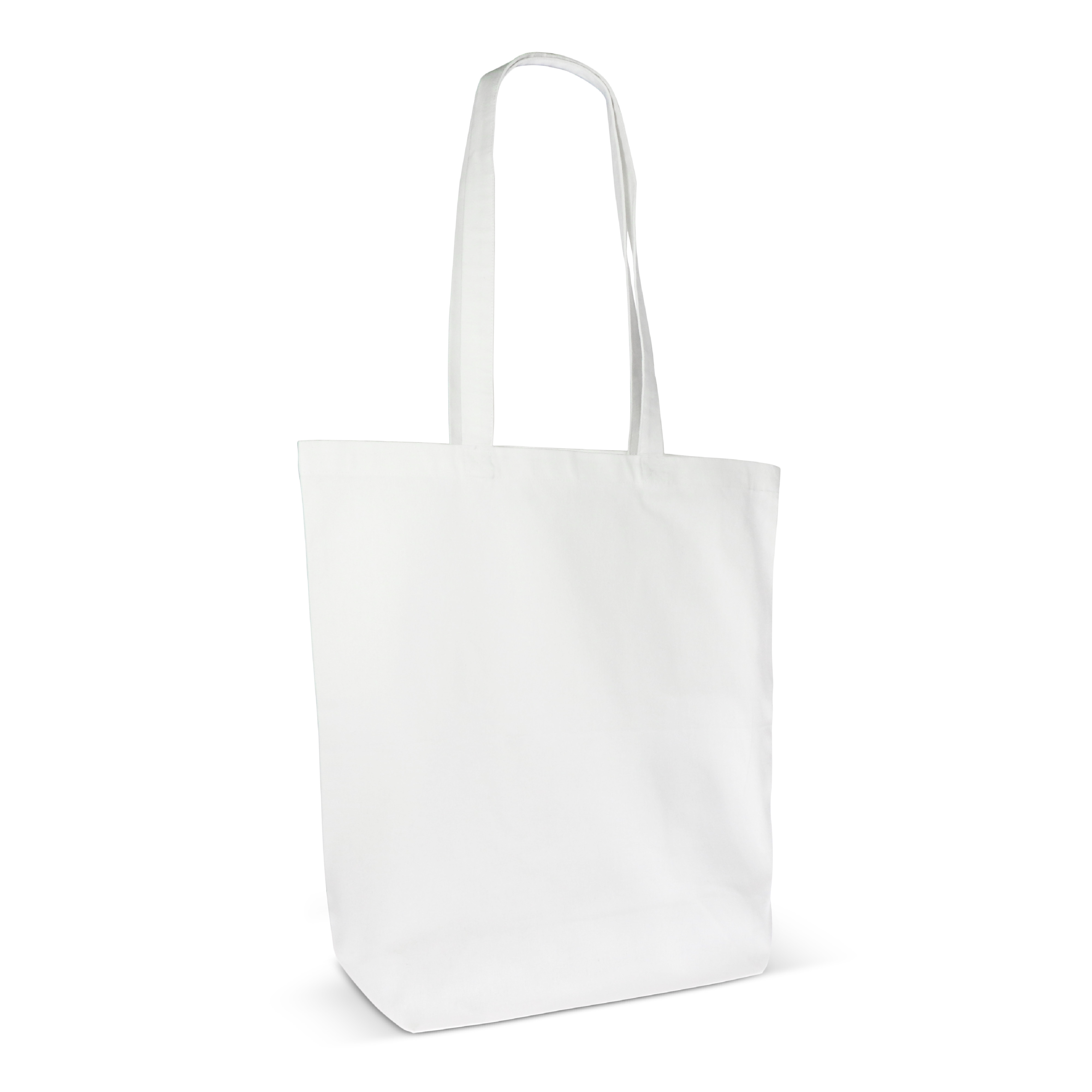 Einkaufstasche Bio-Baumwolle farbig lang 270g/m² 42x12x43 cm