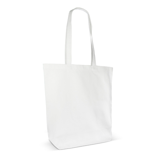 Einkaufstasche Bio-Baumwolle farbig lang 270g/m² 42x12x43 cm