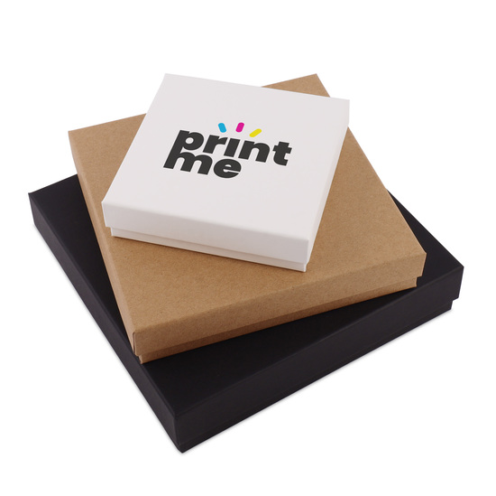 Stülpdeckel Kartonage  VPL005 12 x 12+3 cm  braun