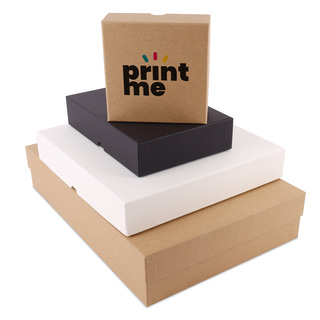 Stülpdeckel Kartonage  VPL016 12,5 x 12,5+4,5 cm  weiss