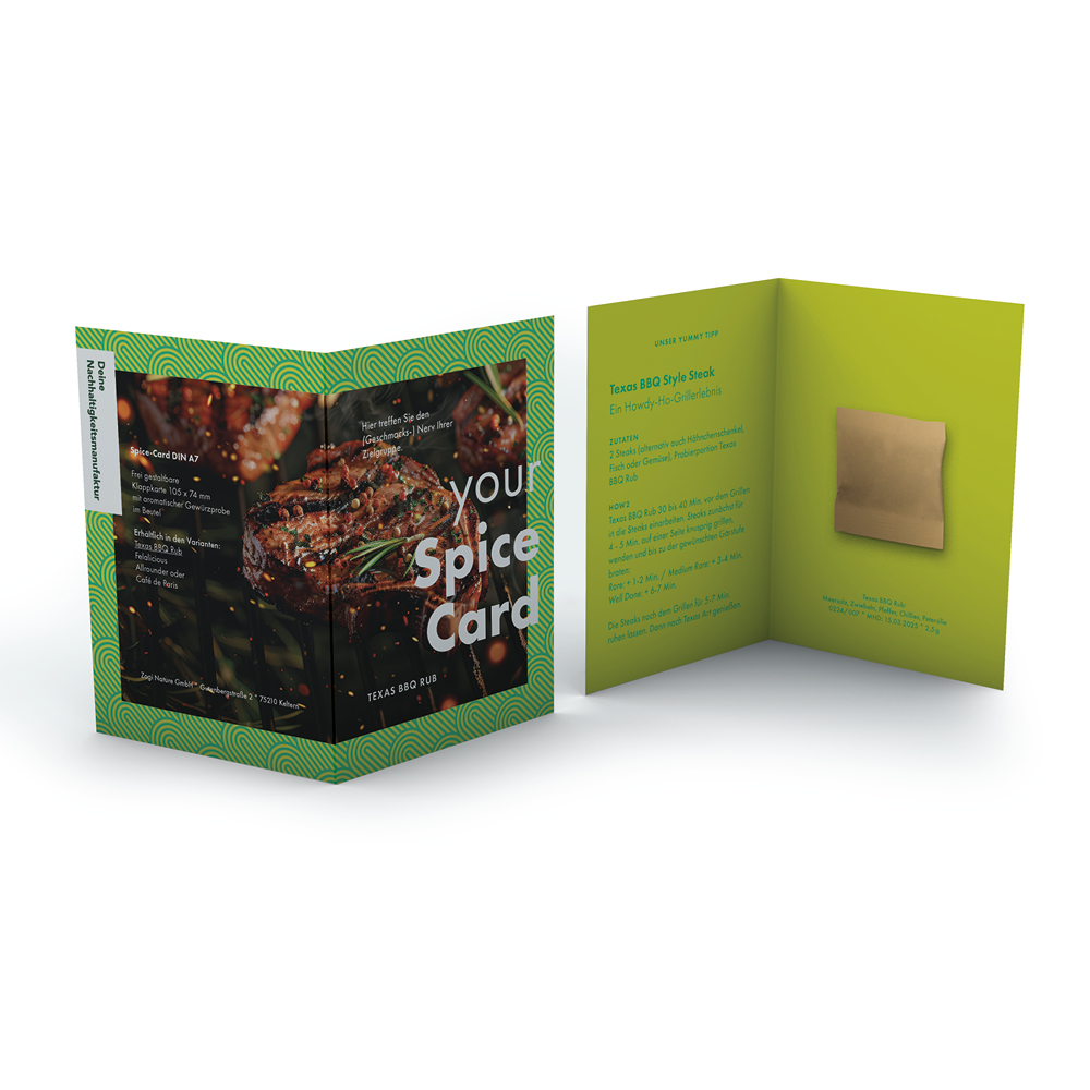 Spice Card DIN A7 Texas BBQ Rub