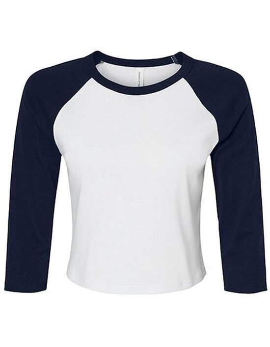 BL1200 Bella Women´s Micro Rib 3/4 Raglan Baby Tee