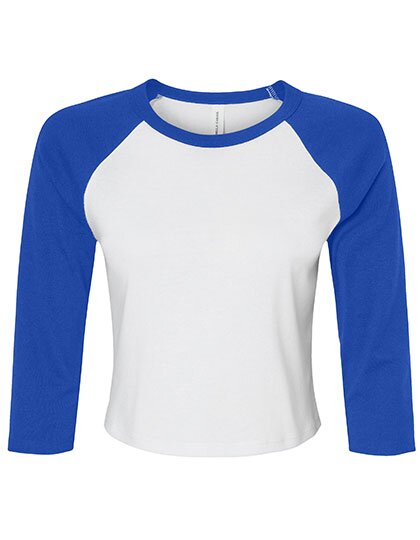 BL1200 Bella Women´s Micro Rib 3/4 Raglan Baby Tee