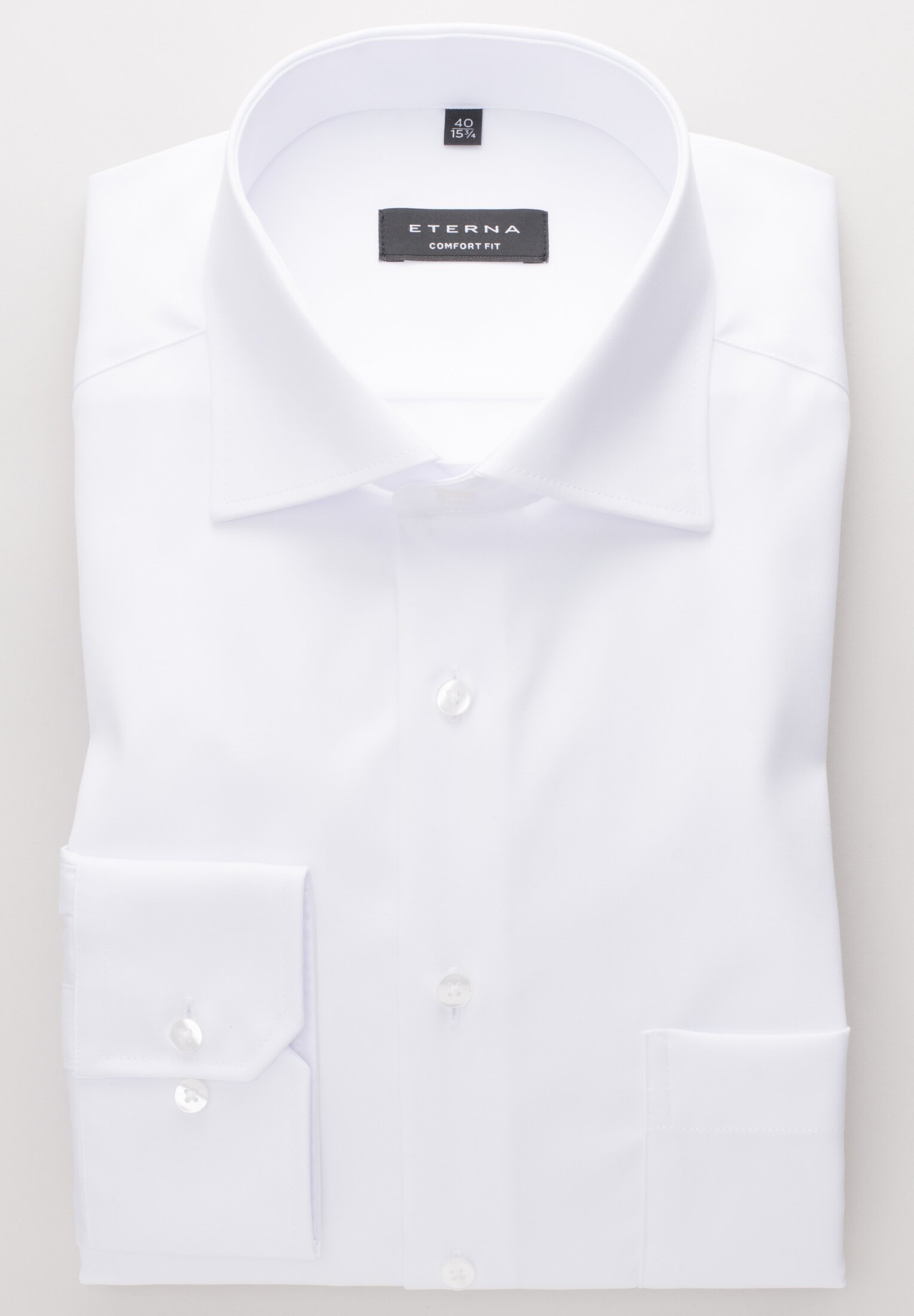 Eterna Hemd Cover Shirt Twill - Comfort Fit - mit Brusttasche