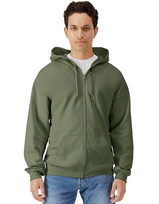 GSF600 Gildan Softstyle® Midweight Fleece Adult Full Zip Hooded Sweatshirt