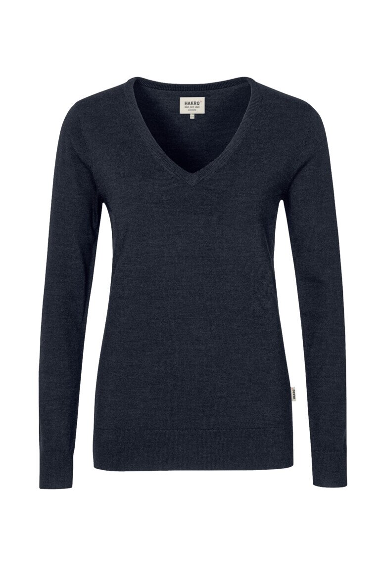 HAKRO Damen V-Pullover Merino-Wool NO. 134