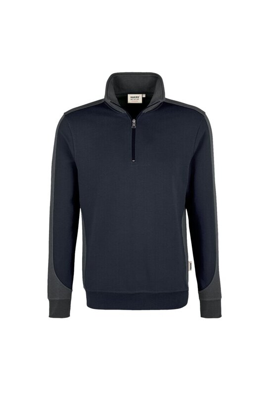 HAKRO Zip-Sweatshirt Contrast Mikralinar® NO. 476