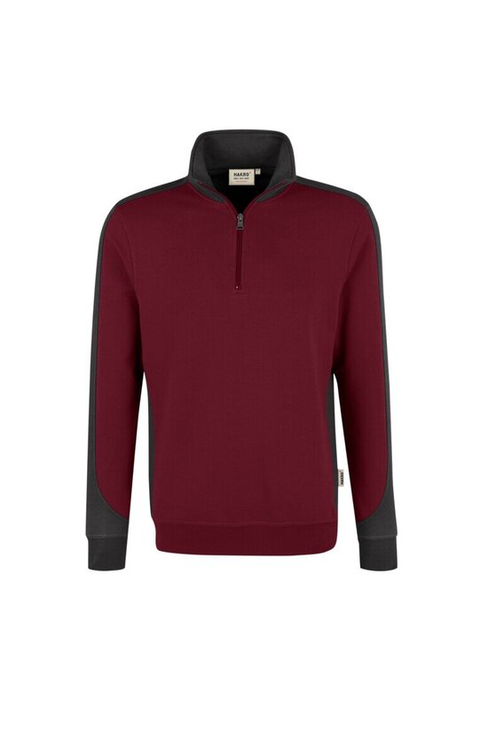 HAKRO Zip-Sweatshirt Contrast Mikralinar® NO. 476