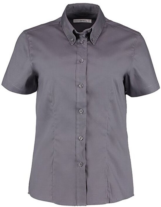 Women`s Tailored Fit Corporate Oxford Shirt Short Sleeve
