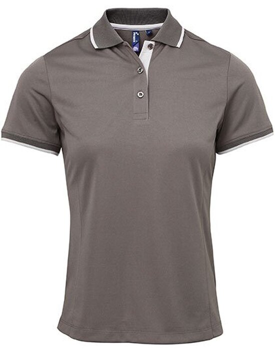 Ladies` Contrast Coolchecker® Polo