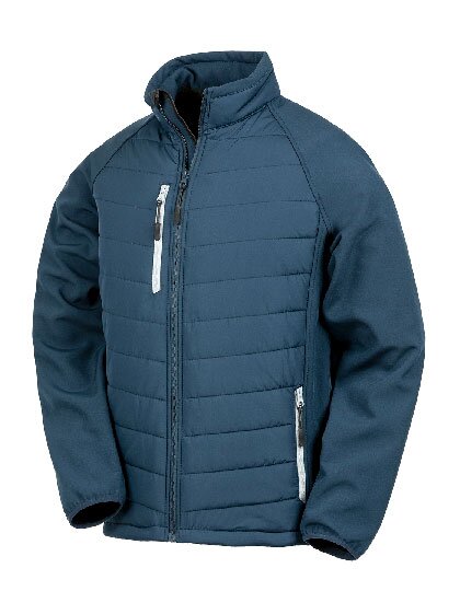 Black Compass Padded Soft Shell Jacket