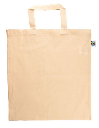 Baumwolltasche, Fairtrade-Baumwolle, kurze Henkel