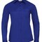 Ladies` Long Sleeve Classic Polycotton Poplin Shirt