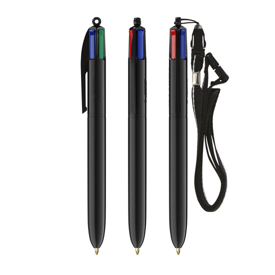BIC® 4 Colours Kugelschreiber + Umhängeband