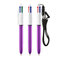 BIC® 4 Colours Shine mit Lanyard-Kugelschreiber